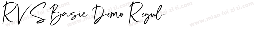 RVS Basic Demo Regul字体转换